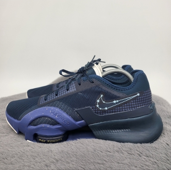 New Nike Air Zoom SuperRep 3 'Armory Navy' Women's Work Out Shoes Size 10 - Picture 1 of 9